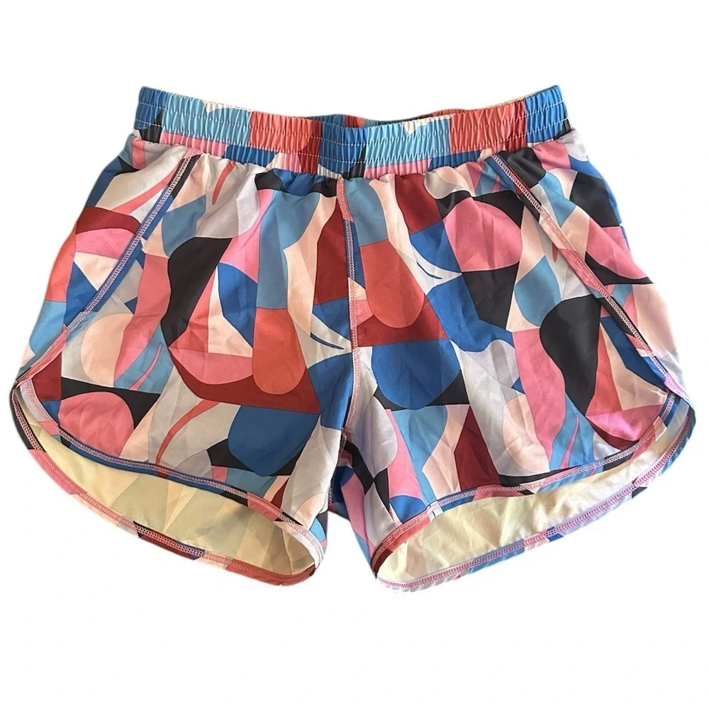 All In Motion Girls Colorful Geometric Print Shorts | Size XL (14)